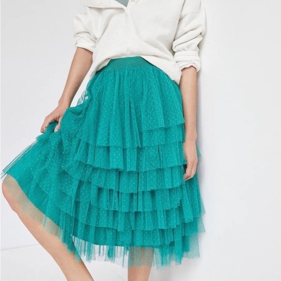 Anthropologie Dresses & Skirts - Anthropologie Ferne Flounced Tulle Layered Skirt Size 16 NWOT